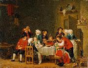 Pehr Hillestrom Convivial Scene in a Peasant Cottage oil painting artist